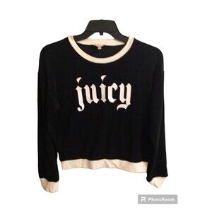 Juicy couture Logo Top small black Cozy Y2k Comfy